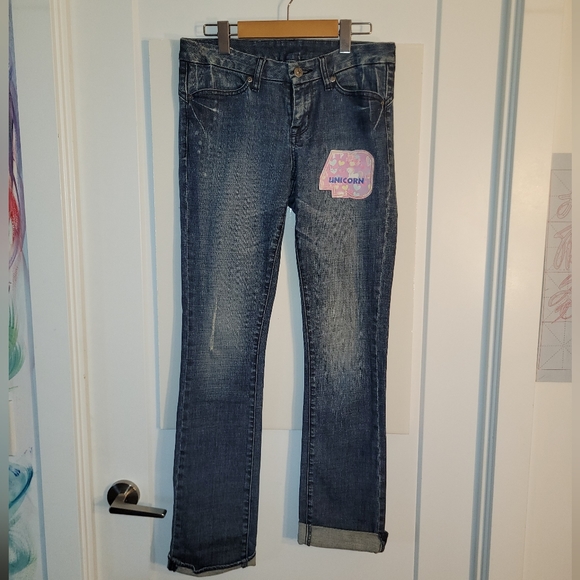Womens Unicorn jeans size 28 - Picture 4 of 8